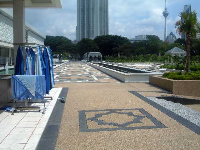 Maleisie Kuala Lumpur grote Moskee Kuala Lumpur.